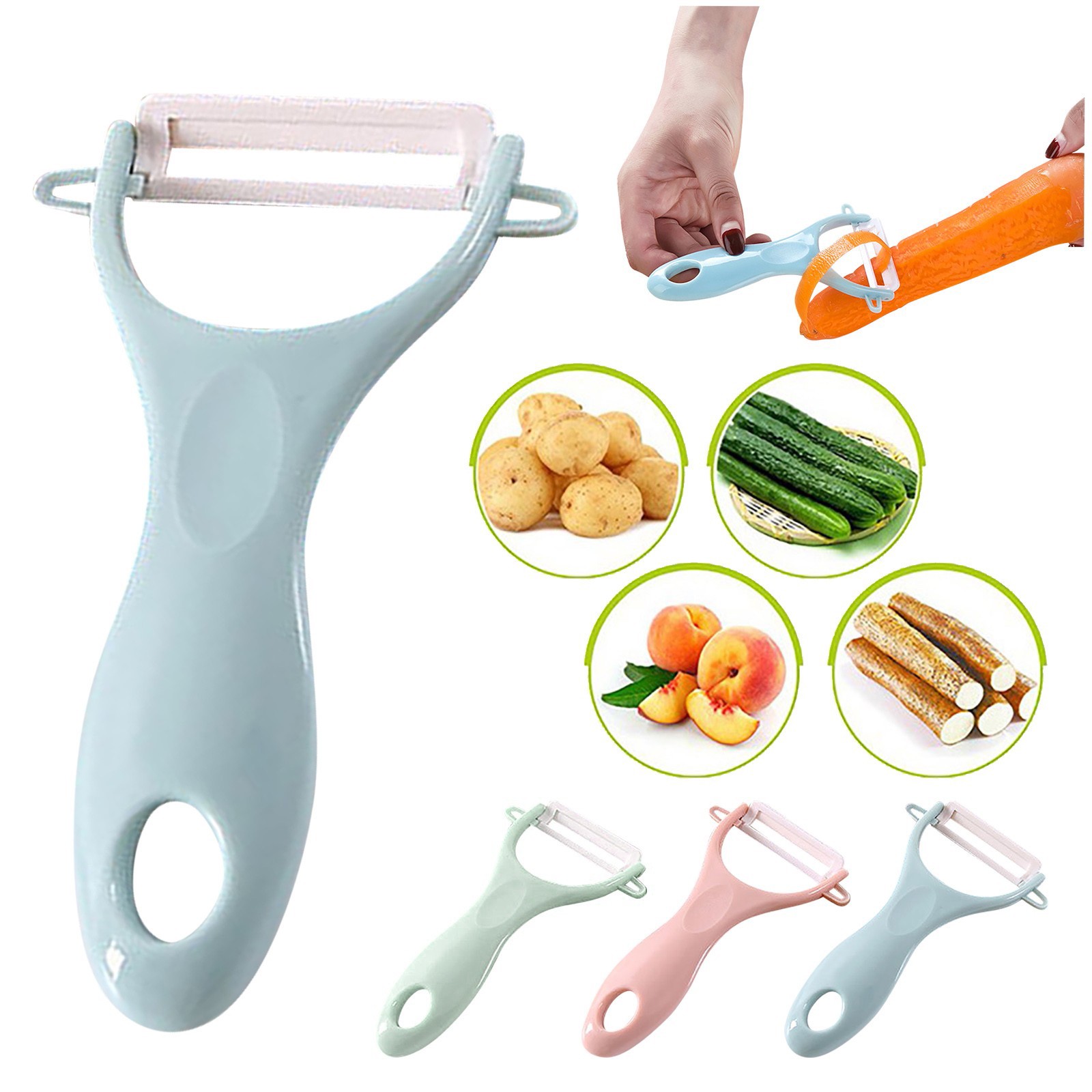 Baby Food Vegetables - เซรามิค Creative Peeler Multi-Function เด็กผักผลไม้มีดปอกเปลือกครัวเรือนเครื่องมือห้องครัว