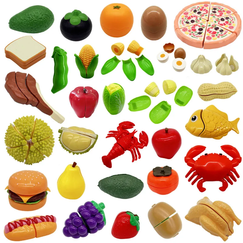 Baby Food Vegetables - Montessori House เล่นตัดผลไม้ Pitaya ผักแกล้งจําลองครัวเกมคลาสสิกของเล่นเพื่อการศึกษาสําหรับของขวัญเด็ก