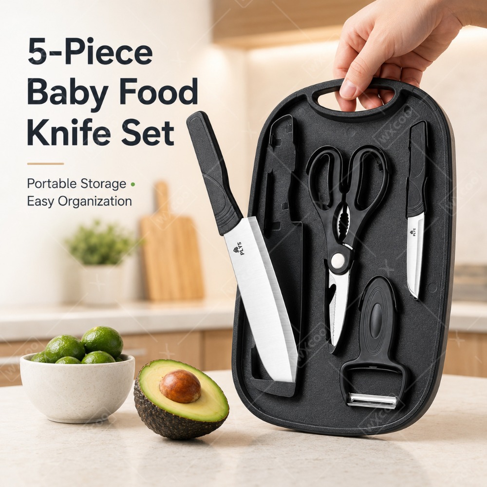 ชุดมีดเตรียมอาหารเด็ก พร้อมเขี - Baby Food Scissors บทวิจารณ์และราคา
