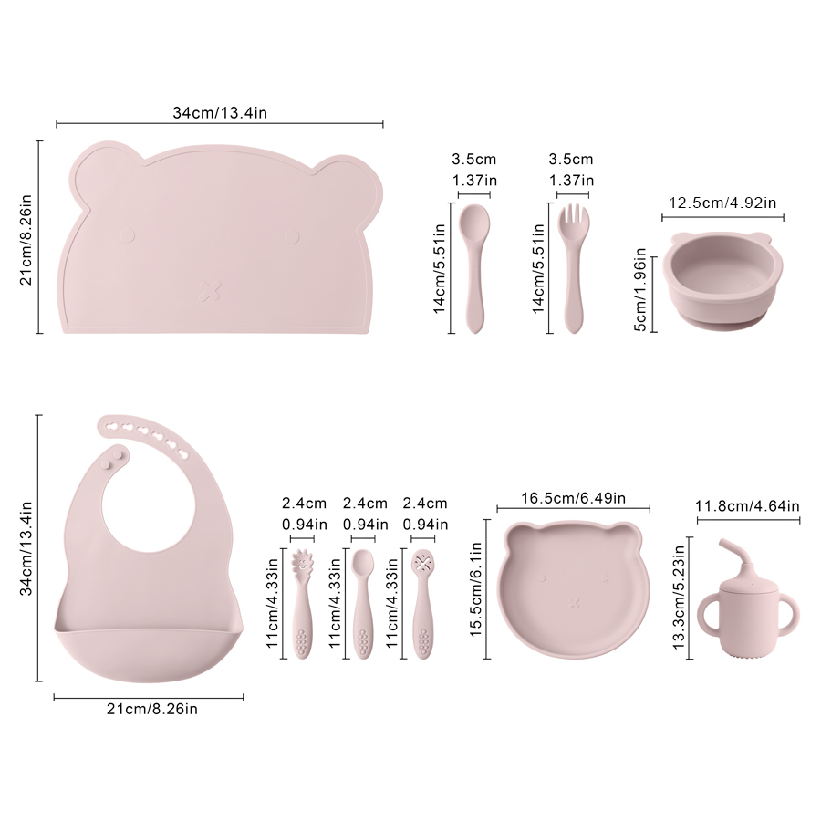 ชุดให้อาหารเด็กทารกซิลิโคน8ชิ้ - Baby Food Jars With Lids บทวิจารณ์และราคา