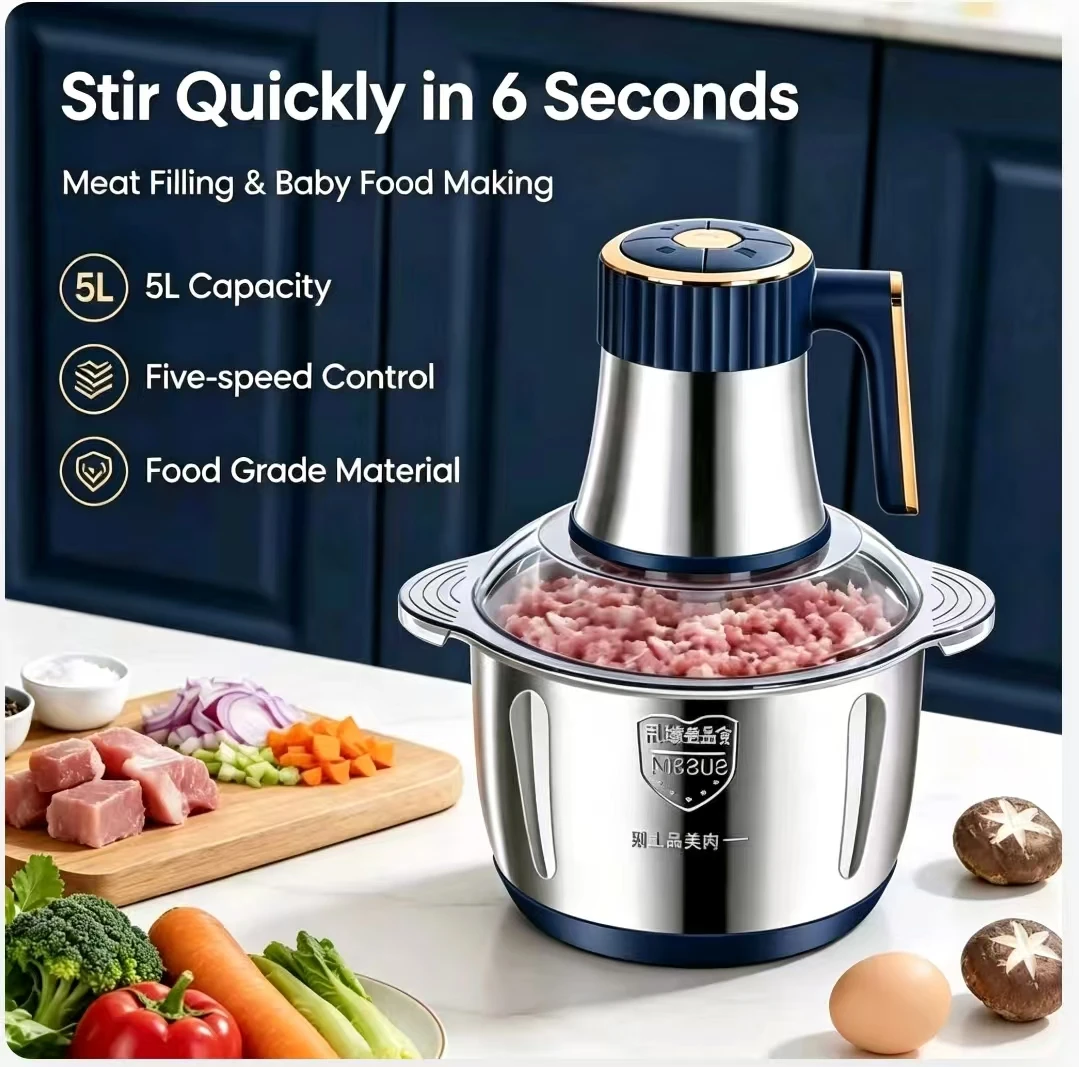 เครื่องบดเนื้อไฟฟ้าสแตนเลส 304 - Baby Food Vegetables บทวิจารณ์และราคา