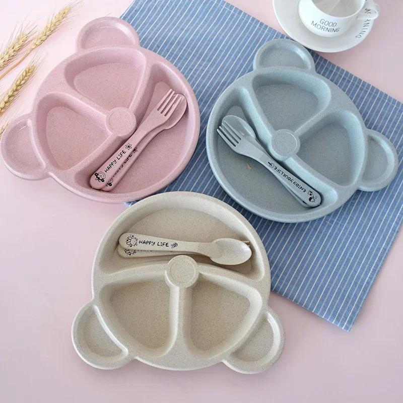 ชามเด็กช้อนส้อมชุดให้อาหารบนโต - Baby Food Menu บทวิจารณ์และราคา