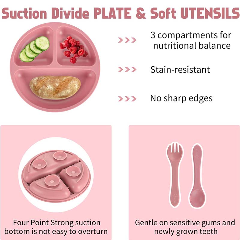ชุดถ้วยซิลิโคนแบบดูด6ชิ้น/เซ็ต - Baby Food Menu บทวิจารณ์และราคา
