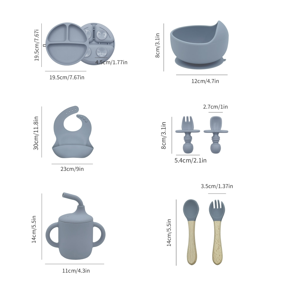 ชุดอาหารเด็กซิลิโคน 5 ชิ้น ปลอ - Baby Food Menu บทวิจารณ์และราคา